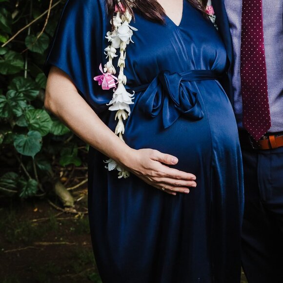 HATCH Riviera Dress - Navy Blue, size P, only worn once - Picture 1 of 4